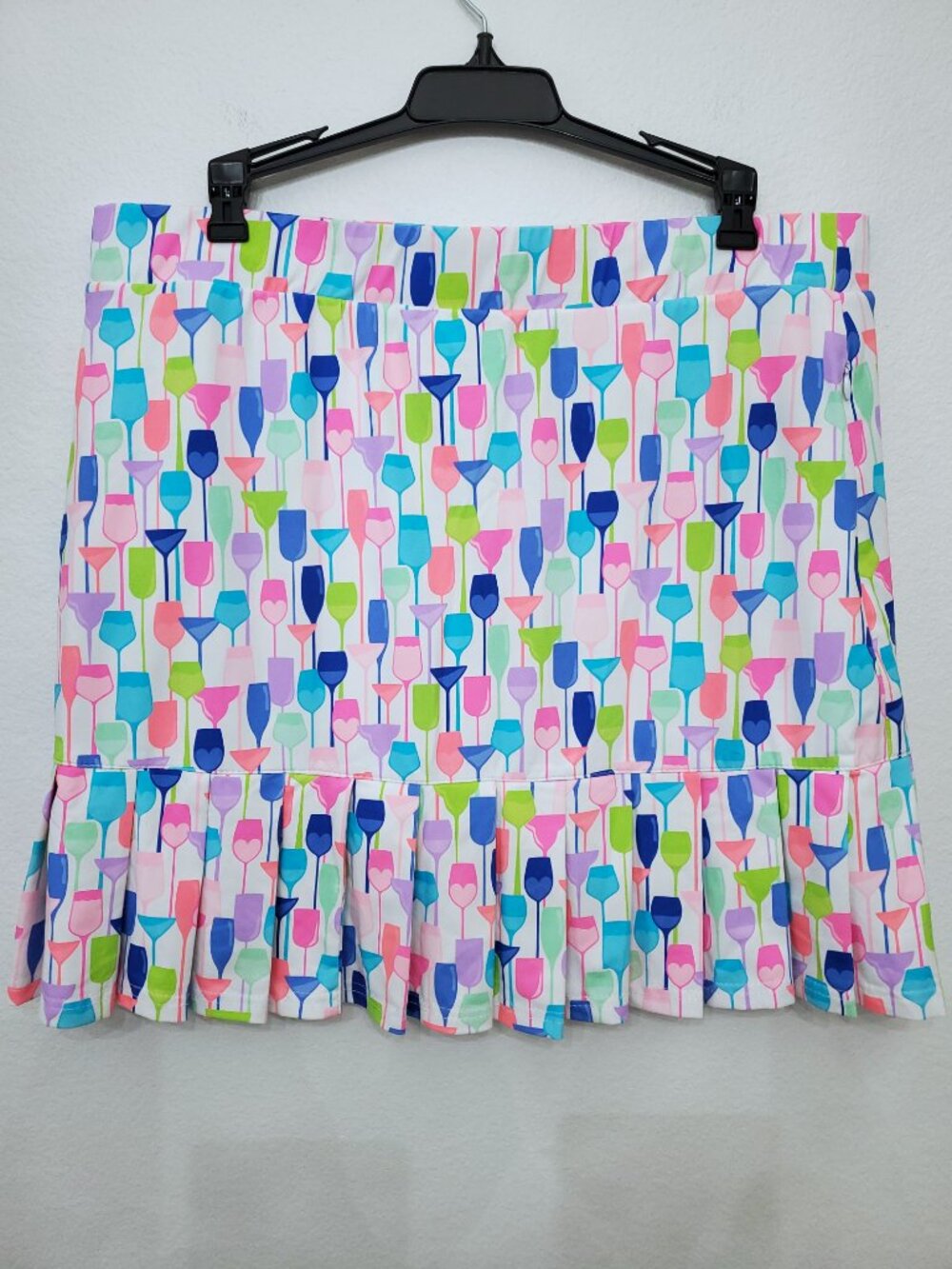 Lulu-B Women's Tennis Pickleball Athletic Pleated Golf Skirt UPF50+ Size Large